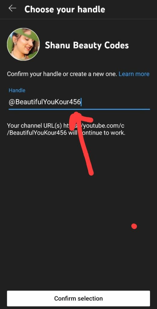 how to reserve youtube handle