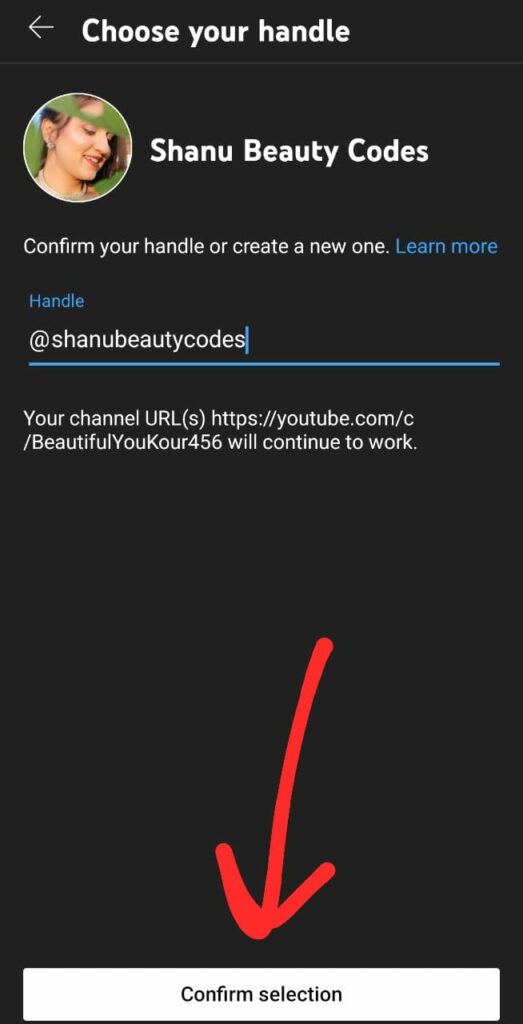 how to reserve youtube handle