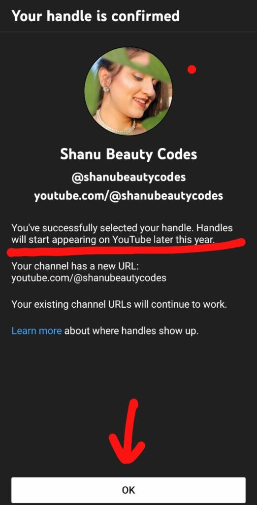 how to reserve youtube handle