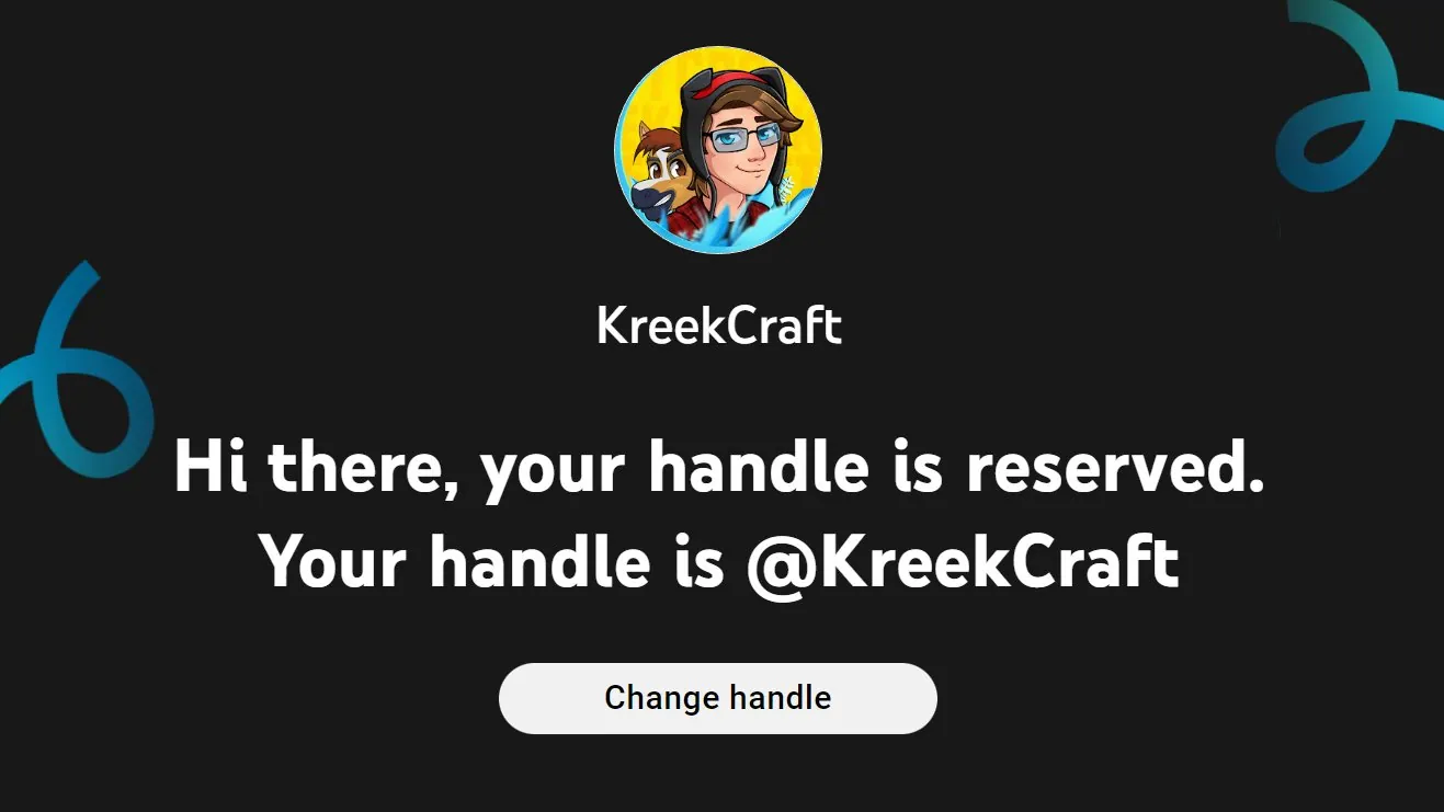 how to reserve youtube handle