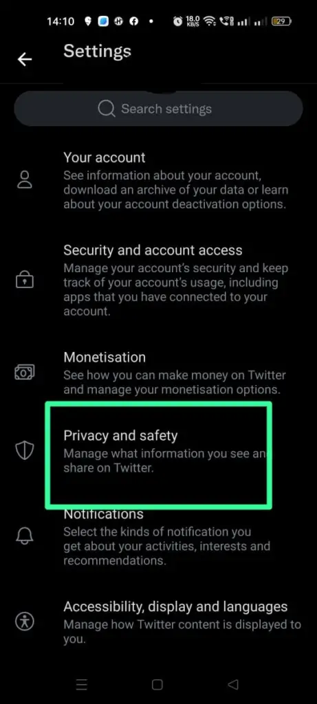 make your tweets public- privacy