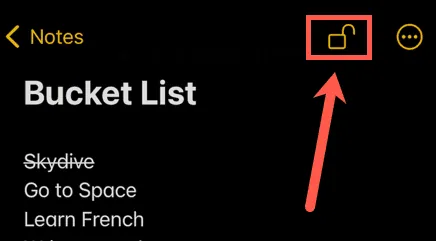 How To Lock A Note On iPhone 11 - lock
