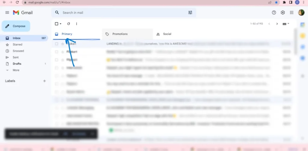 How To Mark All As Read In Gmail App: Way 1
