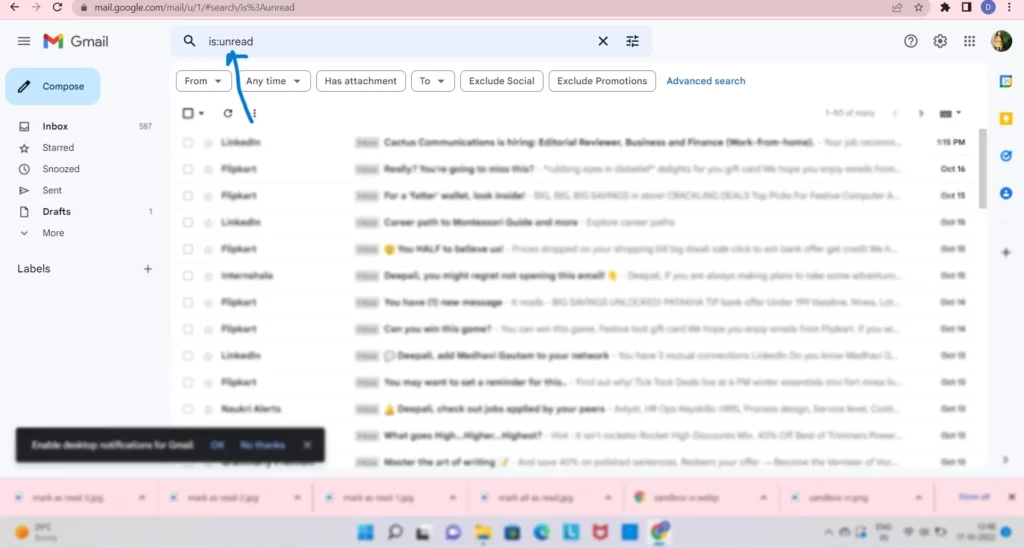 How To Mark All As Read In Gmail App: Way 2