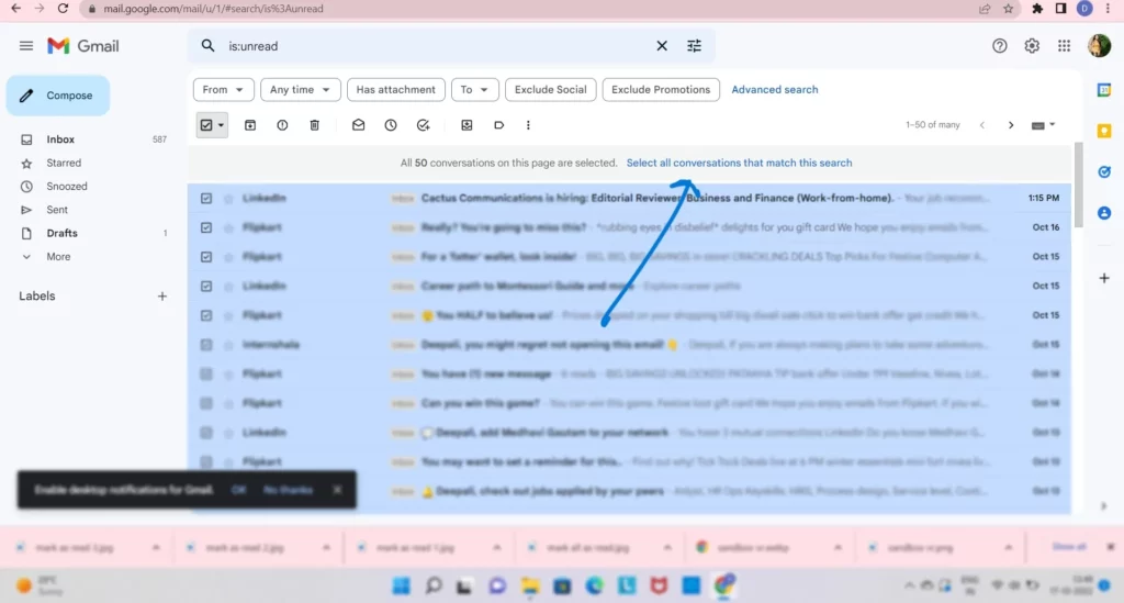How To Mark All As Read In Gmail App: Way 2