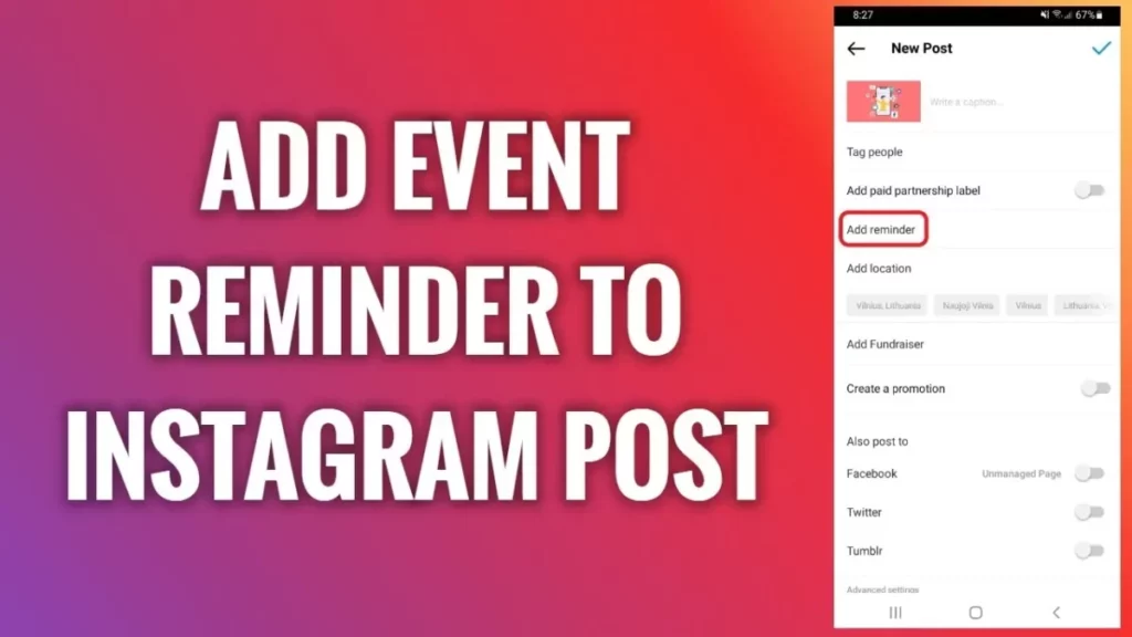 How To Add Event Reminder On Instagram?