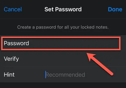 How To Lock A Note On iPhone 11 - lock in settings app
