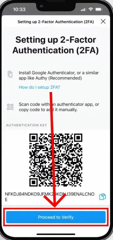How To Set Up 2fa On Crypto.Com - proceed to verify