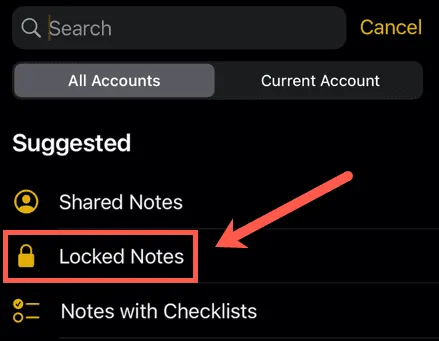 How To Lock A Note On iPhone 11 - locked notes