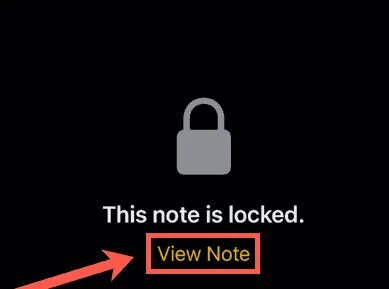 How To Lock A Note On iPhone 11 - view note