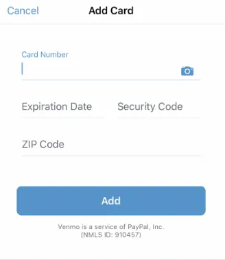 How To Add Money From A Gift Card To Venmo - card details