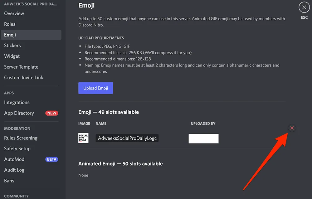 How To Remove Custom Emojis From Discord Server