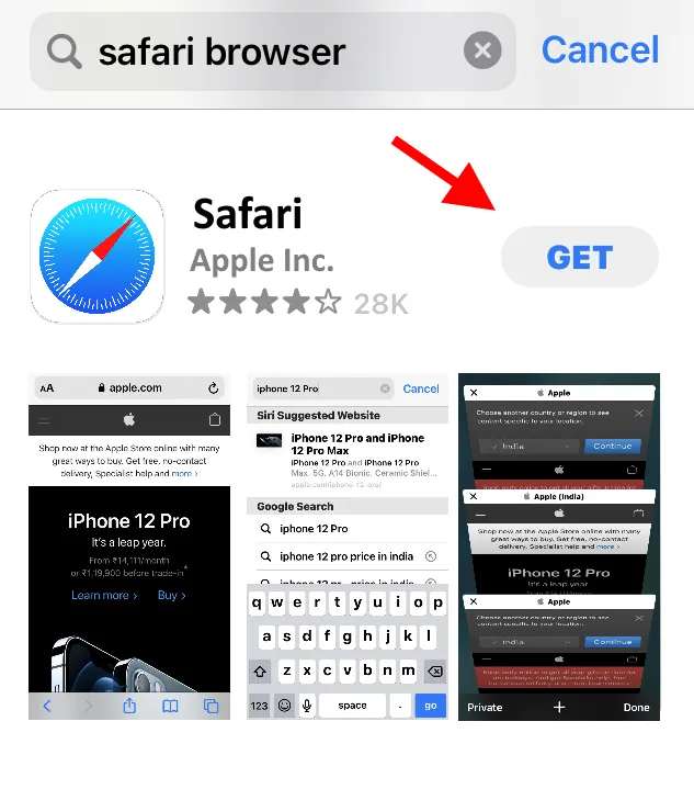 How To Use Chrome Extensions On iPhone - install safari
