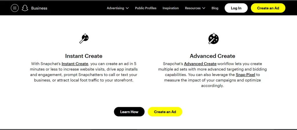 How To Use Snapchat Ads Manager - Create 