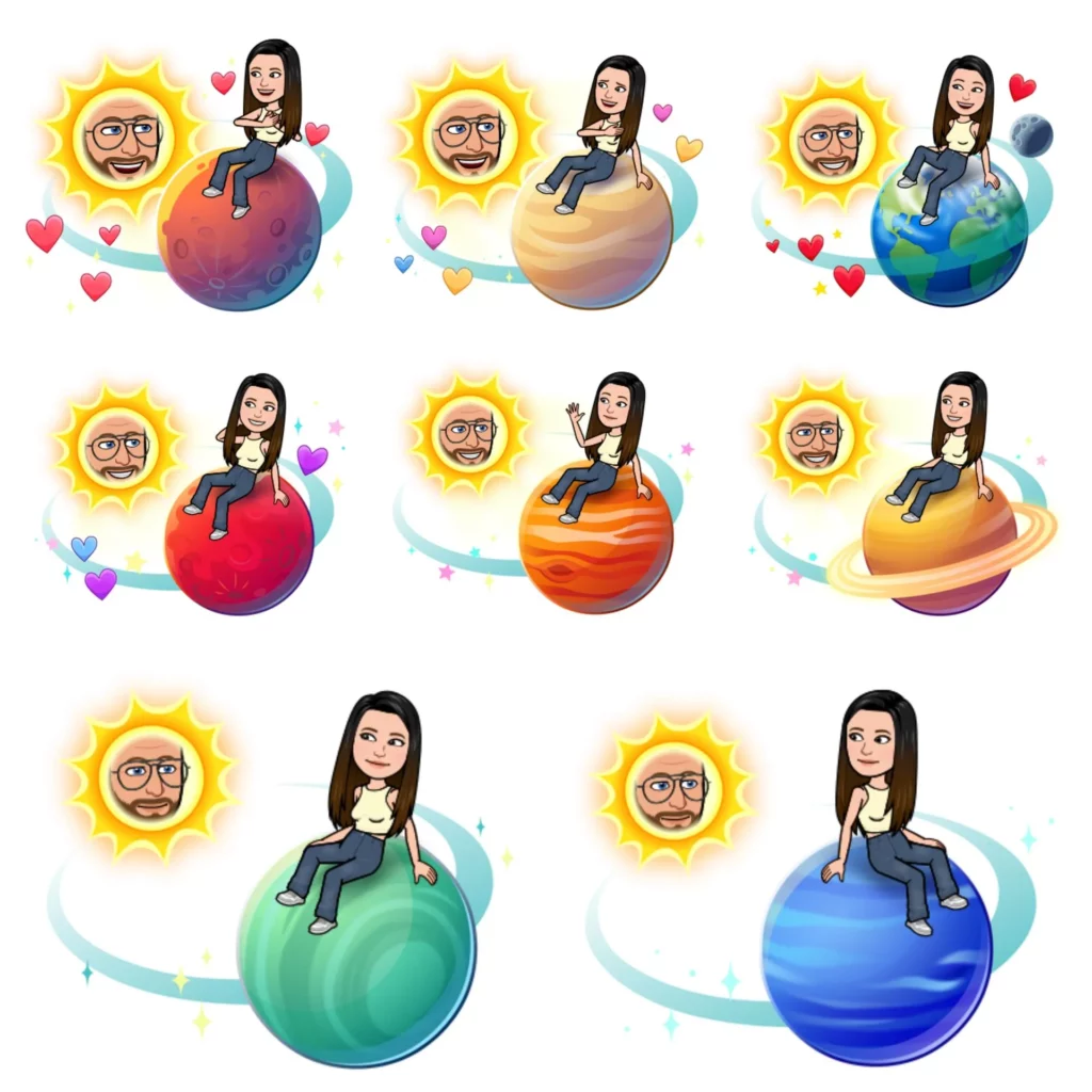 Snapchat plus planets - the list