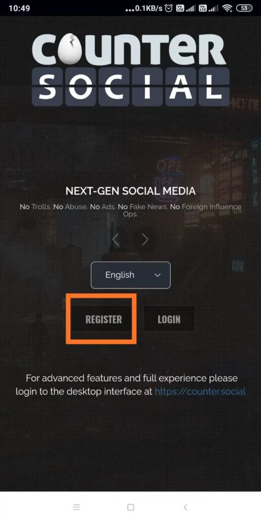 How To Login Counter Social On Android And iOS