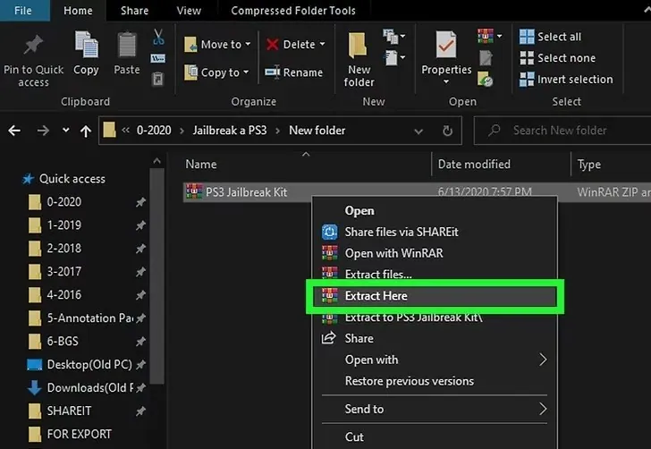 How To Jailbreak PS3? - extract files