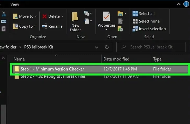 How To Jailbreak PS3? - open folder