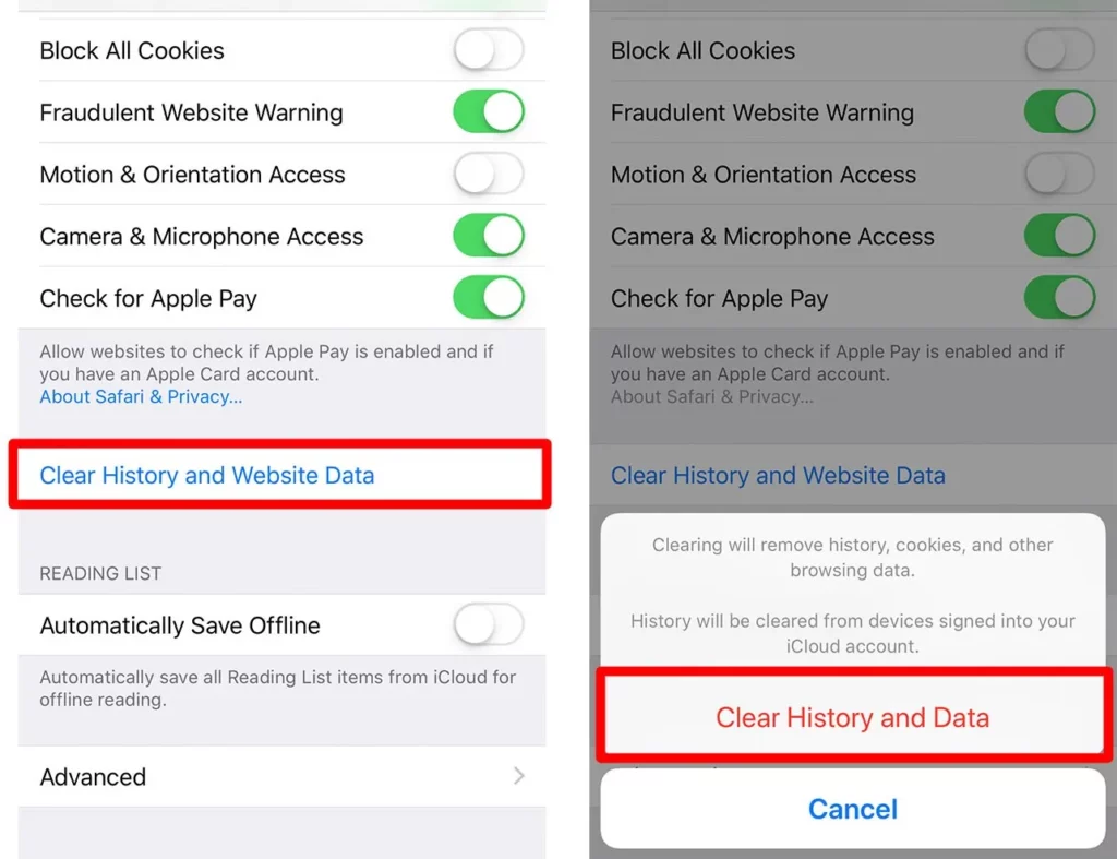 How To Fix Amazon App CS11 Error On iOS - clear history and data