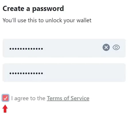 How To Change Or Reset Petra Aptos Wallet Password - agree to  terms and services