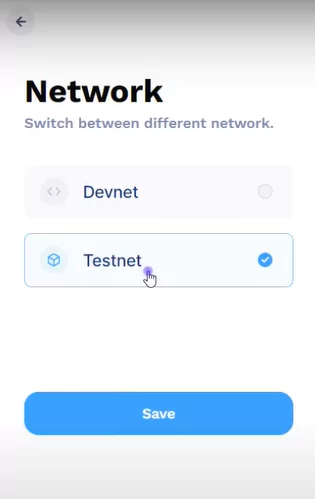 How To Create And Set Up Suiet Wallet - switch networks