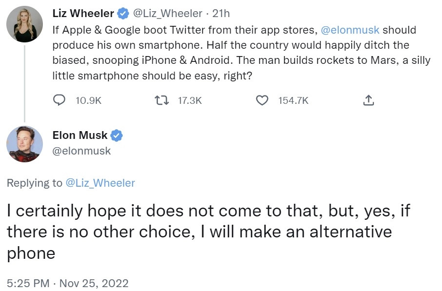 Elon Musk Alternative Phone Idea