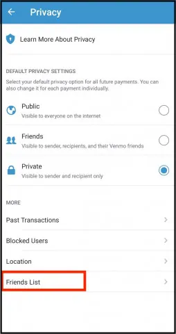 Choose The Blocked Users List