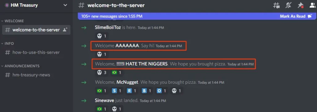 HM Treasury Discord Server – Trolled