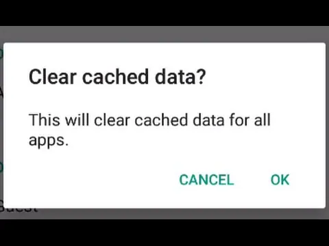 Clear Cache And Data