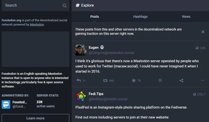 mastodon server list 