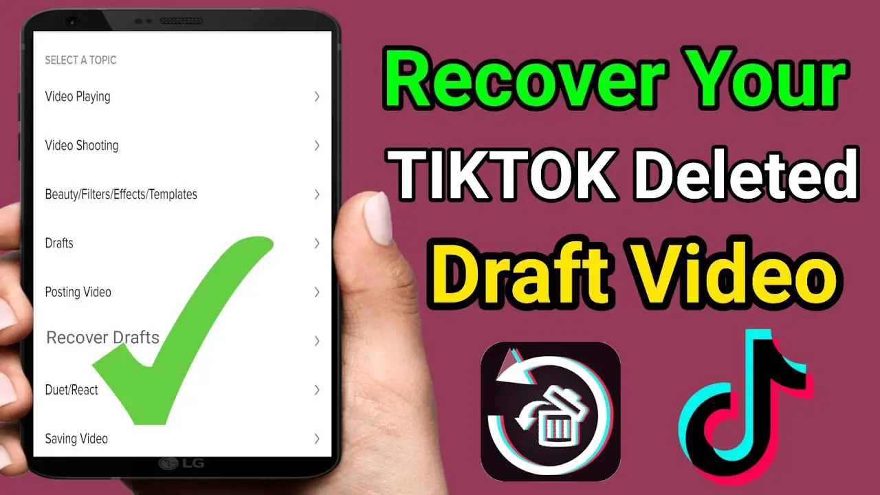 How To Get TikTok Drafts Back | Get A Stepwise Guide