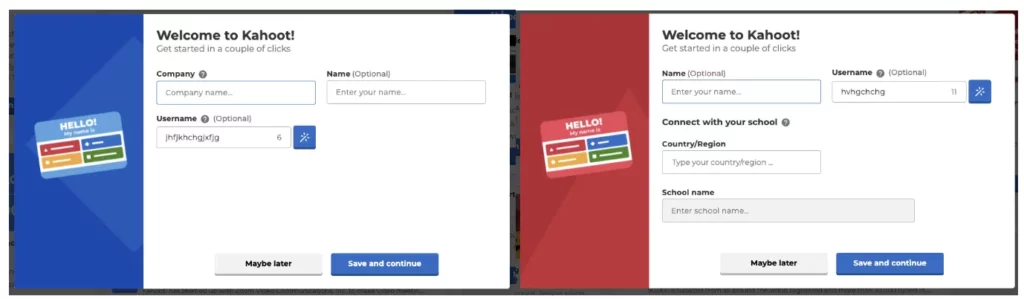 How To Change Kahoot Username - add details