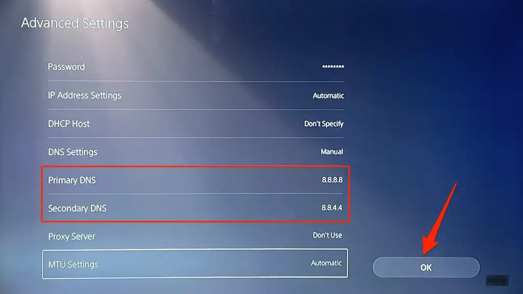 How To Fix PS5 Not Connecting To Internet - DNS settings