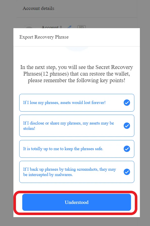How To Find Secret Recovery Phrase And Private Key In TokenPocket Wallet