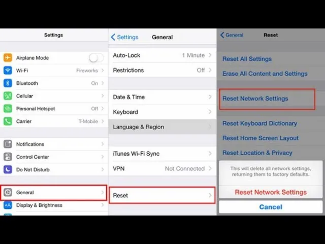 How To Fix Amazon App CS11 Error On iOS - reset network