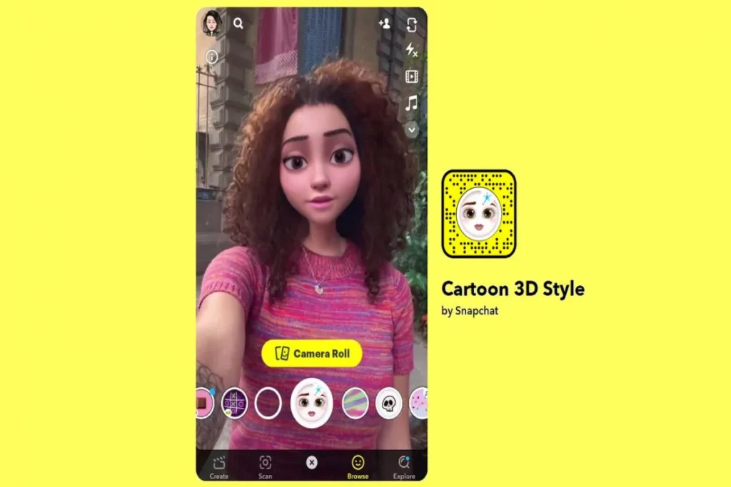 Best Snapchat AR Filters - cartoon 3d style