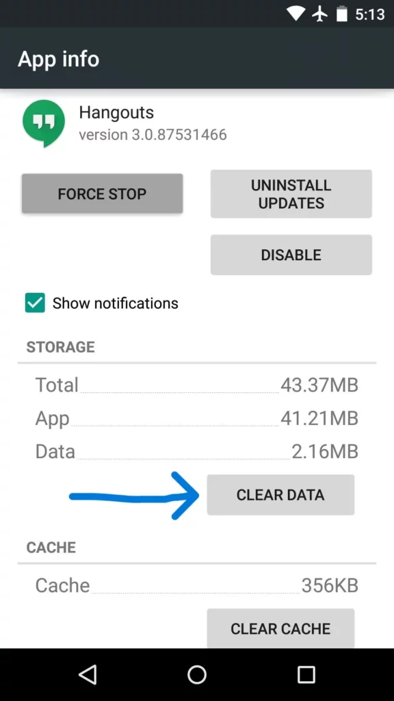 How To Fix Google Hangouts Extension Not Working - Clear cache