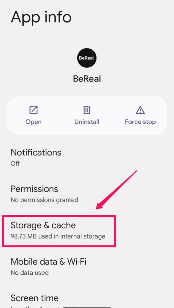 Clear The BeReal App Cache