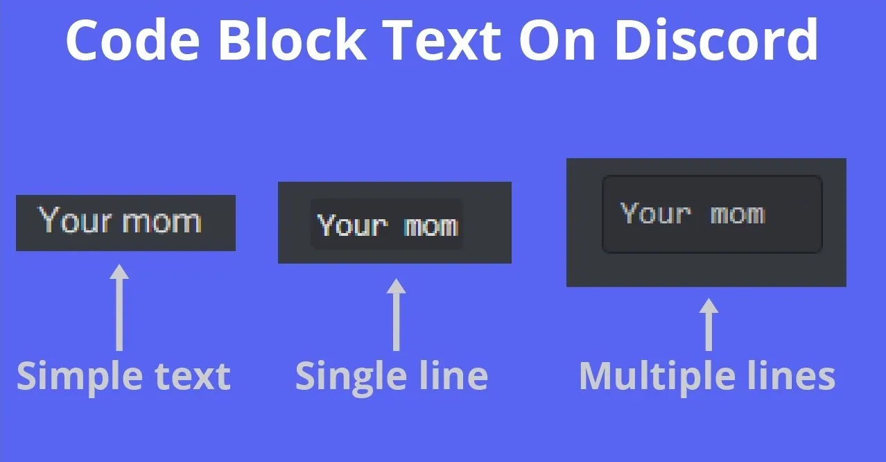 Code block Discord