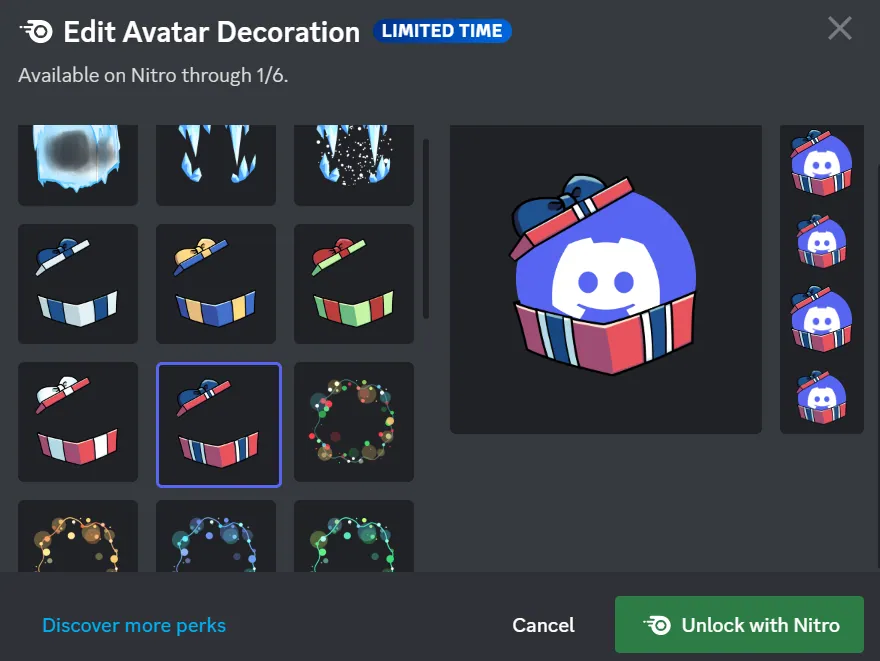 Discord avatar decorations