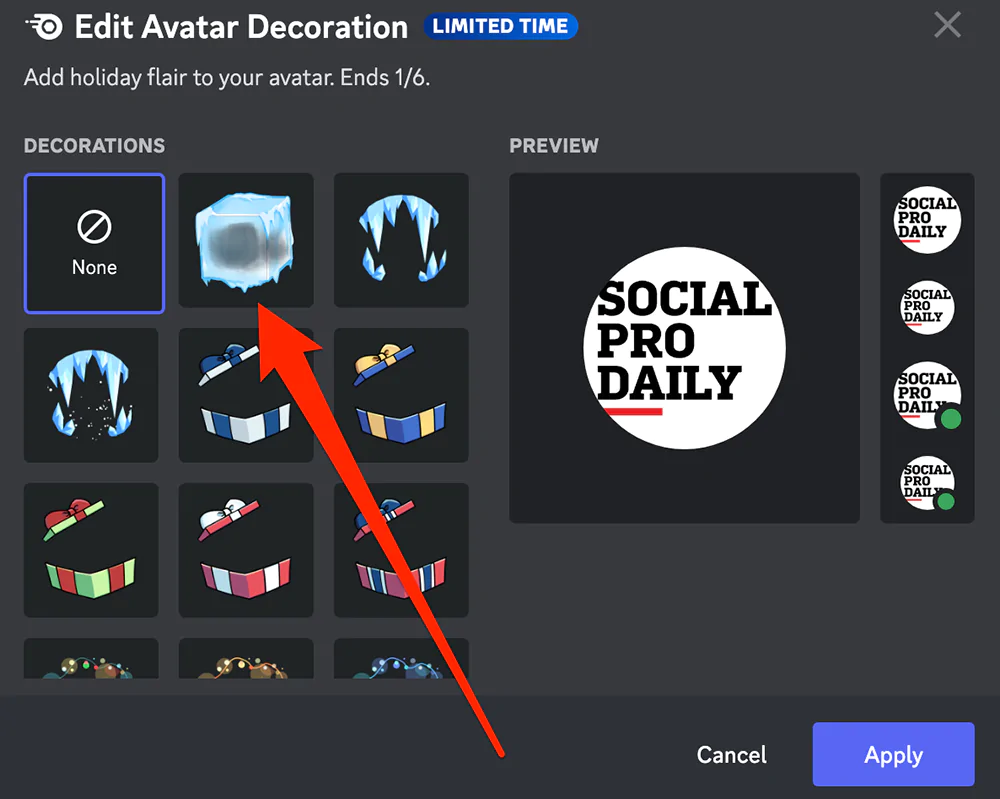 Discord avatar decorations