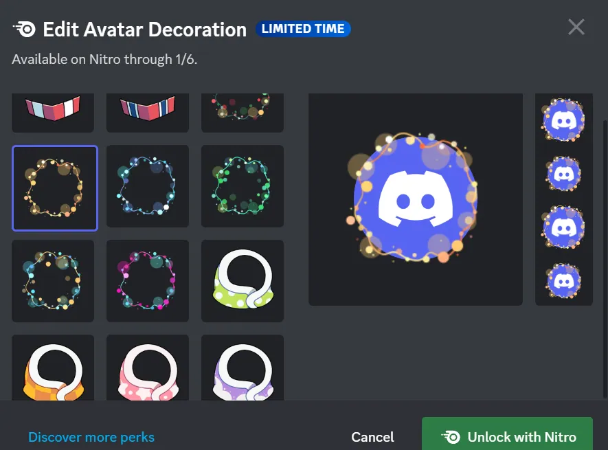 Discord avatar decorations