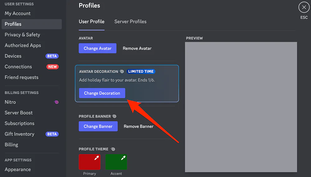 Discord avatar decorations