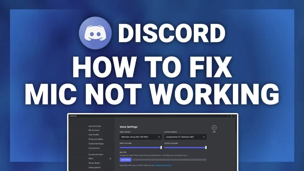 How To Fix Discord Not Detecting Your Mic