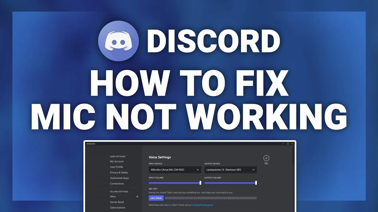 How To Fix Discord Not Detecting Your Mic