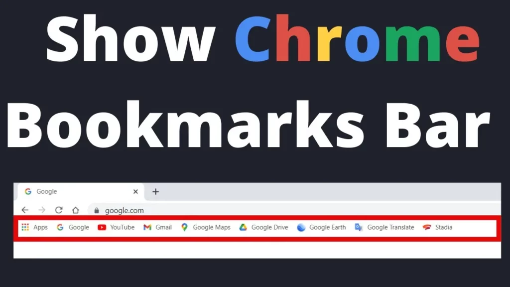 How To Show Bookmarks Bar In Chrome