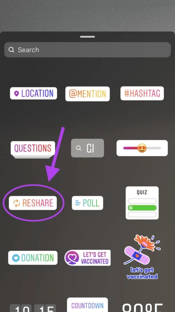 Add Post to your Story Instagram missing - reshare sticker