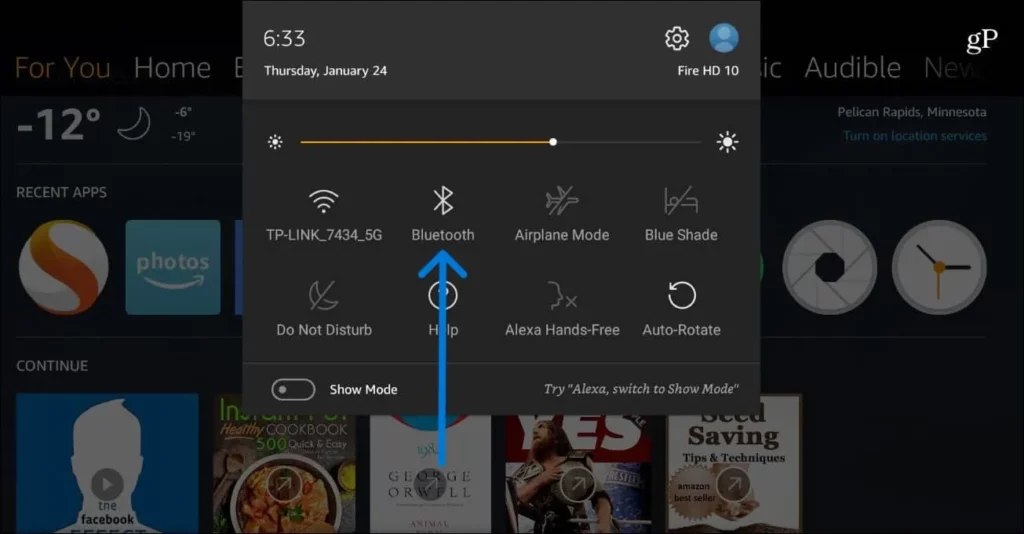 How To Fix Airpods Not Connecting With Kindle Fire? - bluetooth icon