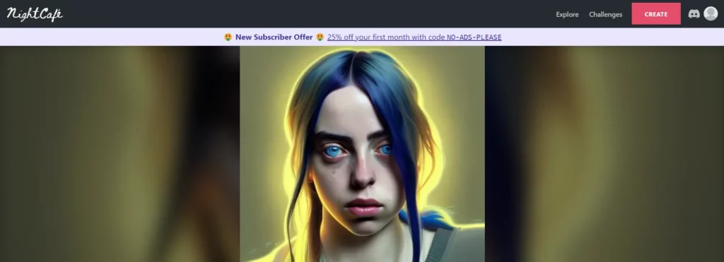  Create Billie Eilish AI Art - NightCafe Creator 