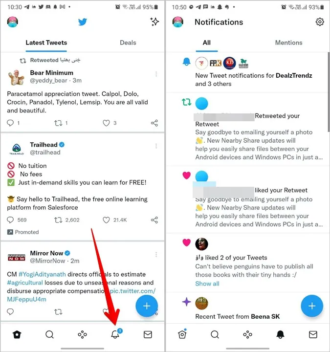How To Fix Twitter Notification Won’t Go Away? - bell icon